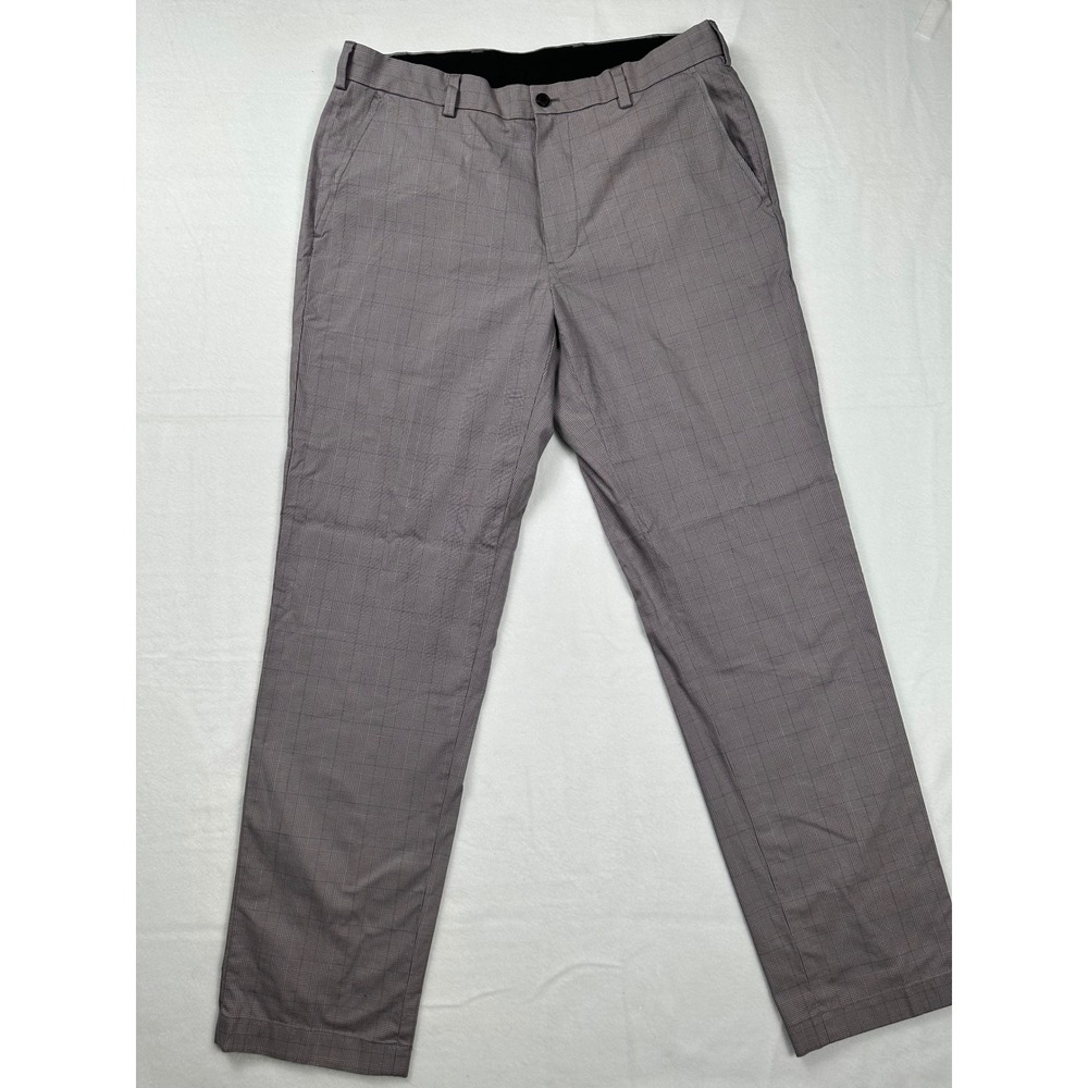 Brooks Brothers Lightweight Advantage Chino‎ Clark Plaid Dress Pants W34 L32